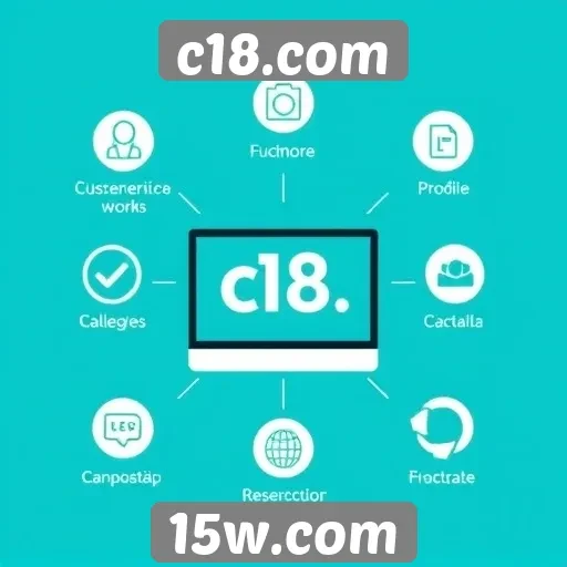 Exploração das funcionalidades do site c18.com
